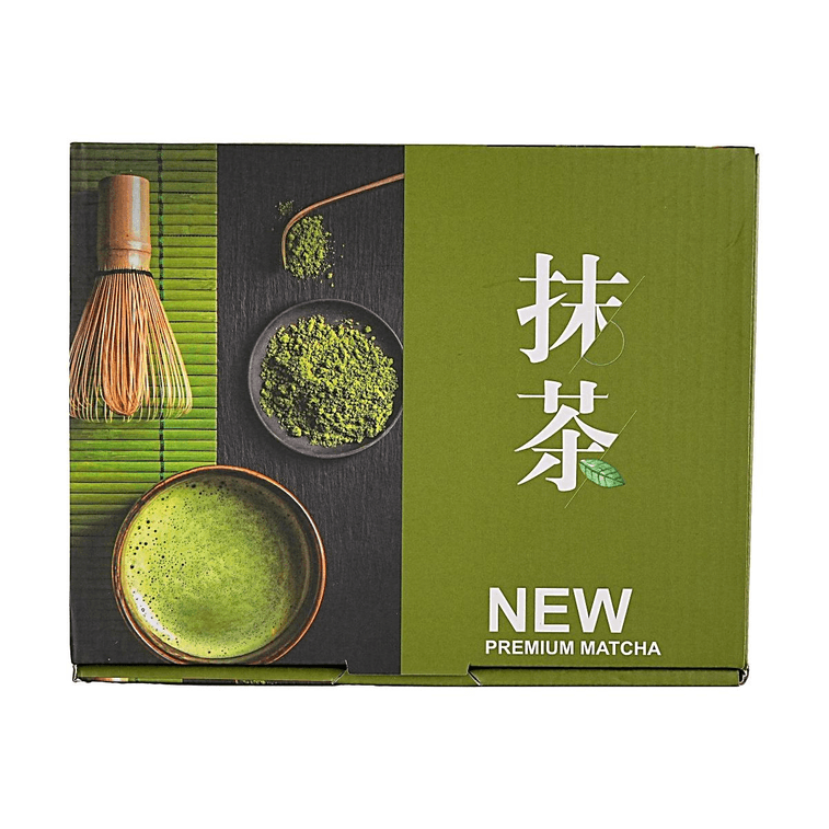 【Japanese Matcha Whisking Set】Matcha Whisk Set Sakura Pink Includes Bowl Whisk and Scoop 1 pcs + Matcha Powder 1.41 oz Zero Sugar No Additives